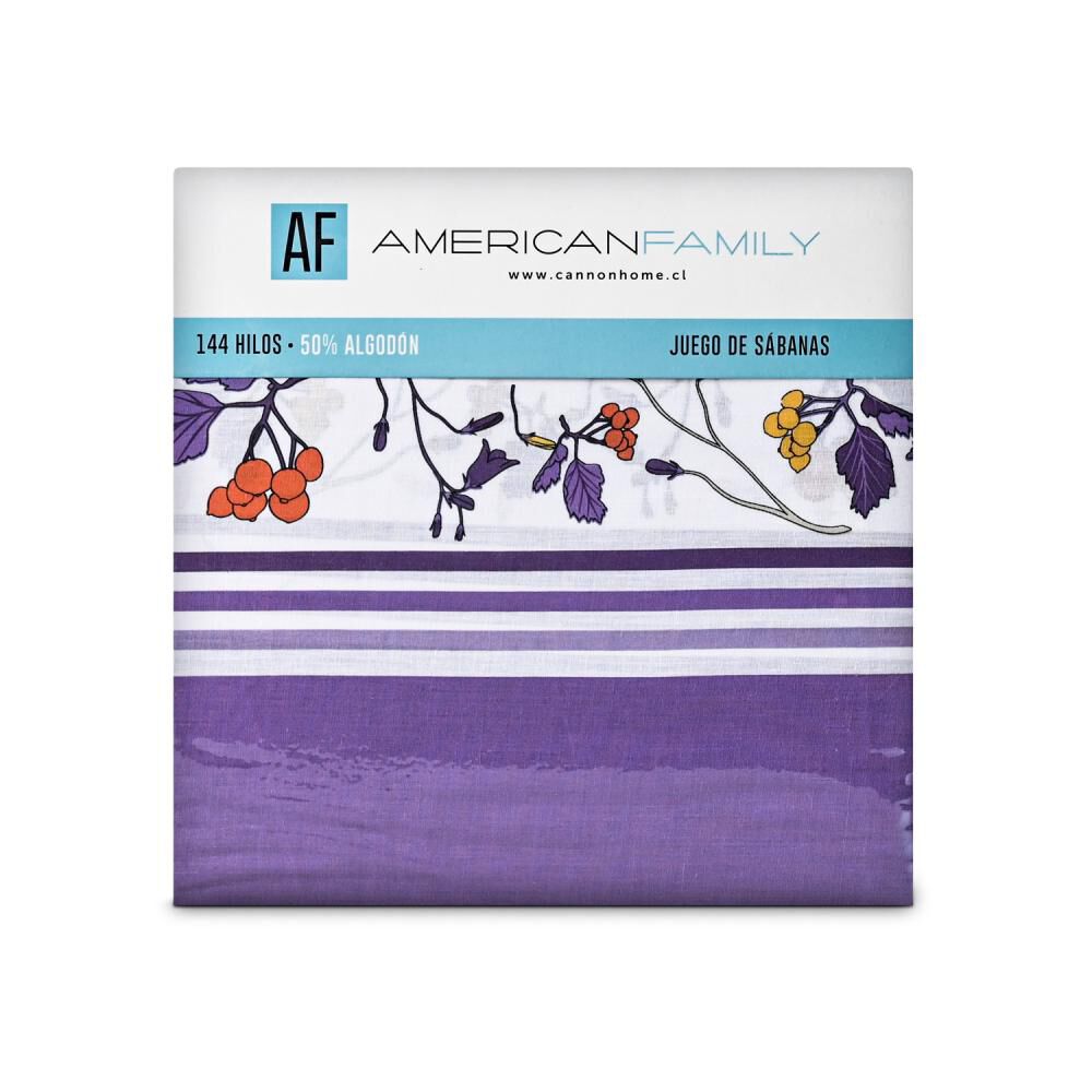 Juego De S&aacute;banas American Family By Cannon Stophy / 1 Plaza / 144 Hilos image number 3.0