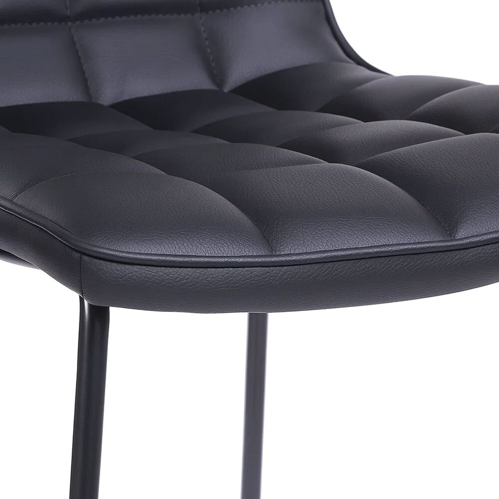 Pack De 4 Taburetes Altos Milano Cuero Sintetico Con Patas Metálicas Estilo Industrial image number 5.0