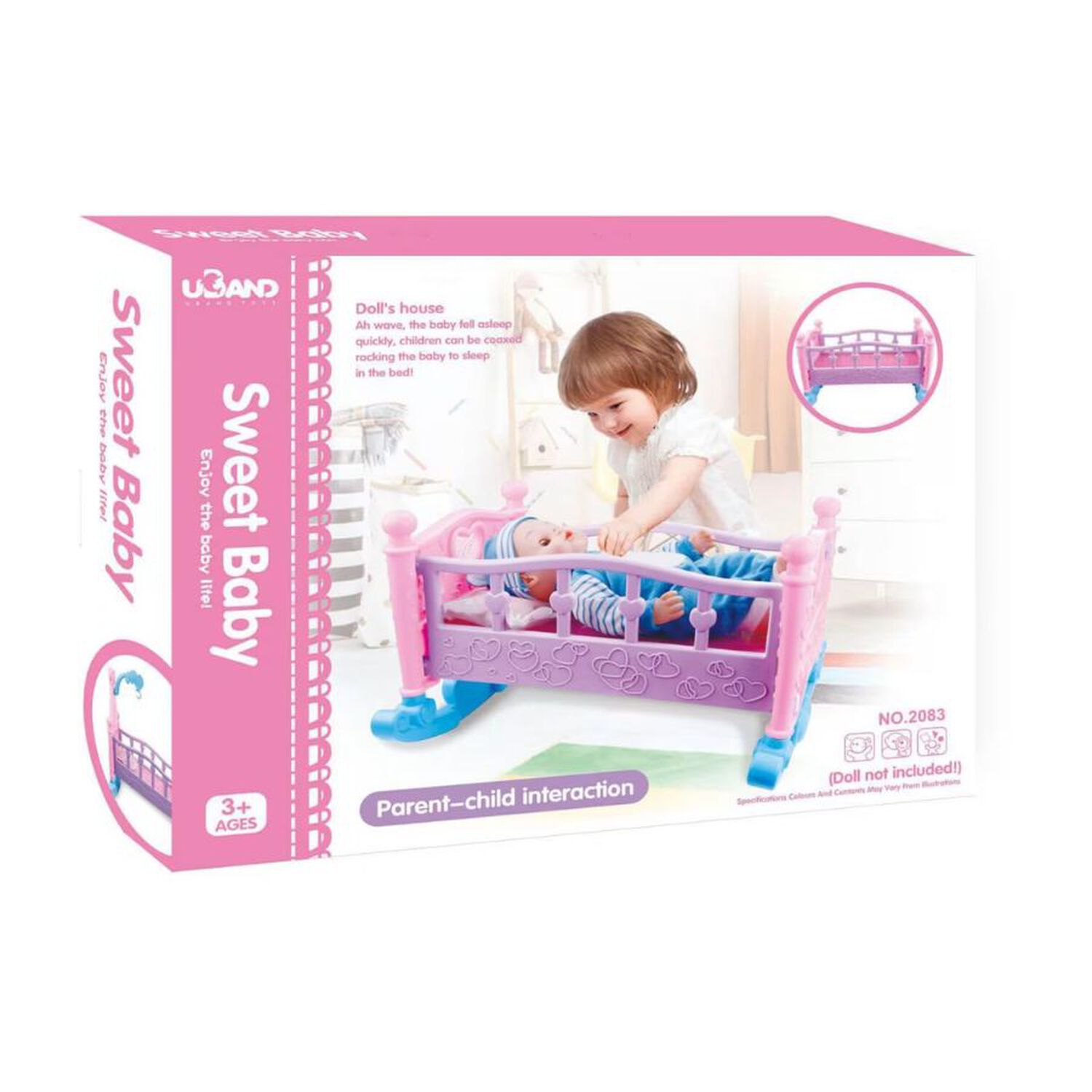 Cuna Mecedora Para Mu&ntilde;ecas Juguete Sweet Baby Ni&ntilde;as image number 2.0