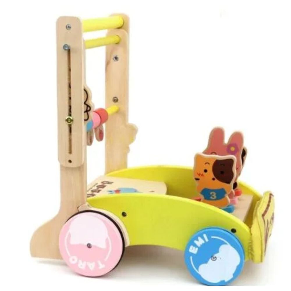 Correpasillos De Madera Con Figuras De Animales Para Beb&eacute;s image number 0.0