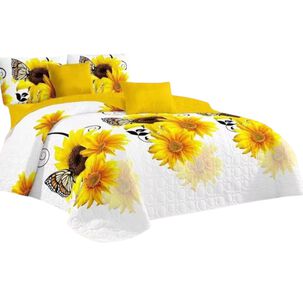 Cobertor Quilt De Verano Cubrecama 2 Plazas Colcha 230x250cm Gs