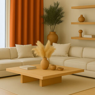 Cortina Engomada Termica 100% Blackout 140x225