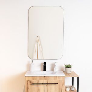 Espejo Rectangular 60x90x1,9 Cm Bordes Redondeados