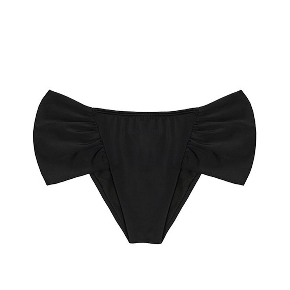 Bikini Calzón Con Laterales Drapeados Negro image number 0.0