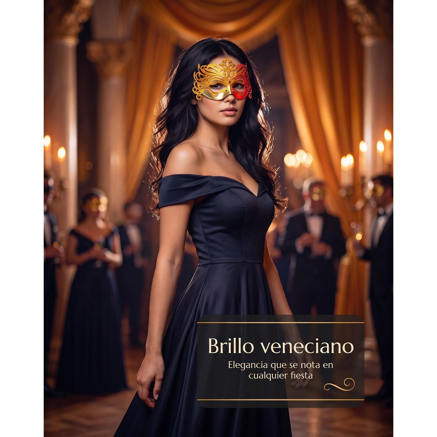 M&aacute;scaras Misterio Veneciano Antifaz Disfraz Sexy Venecianas image number 8.0