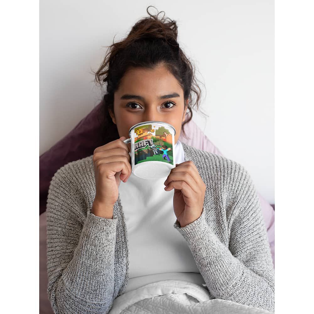 Taza Enlozada Lechera De Minecraft image number 2.0