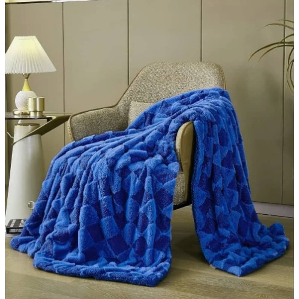 Cobertor Sherpa 2 Plazas Azul image number 4.0