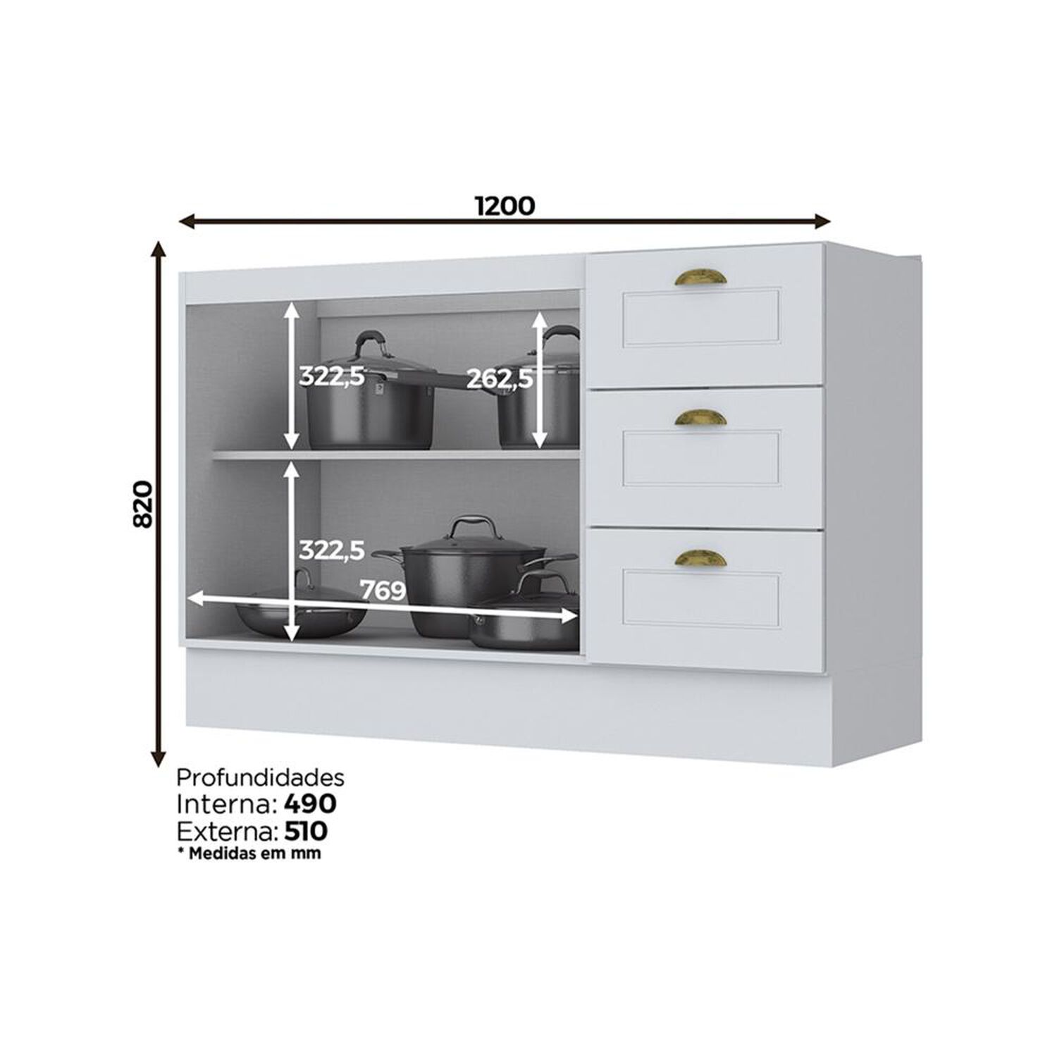 Mueble De Cocina Base Home Mobili Ferrara image number 1.0