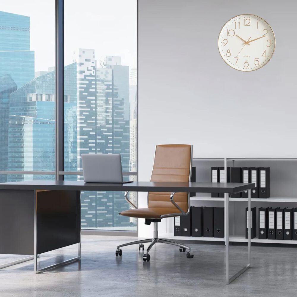 Reloj De Pared Decoracion Moderno 30cm Redondo Silencioso image number 2.0