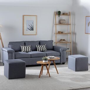 Sof&aacute; Mons Sicilia / 3 Cuerpos + 2 Pouf