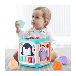 Cubo Did&aacute;ctico Infantil Actividades Beb&eacute; Aprendizaje Motor