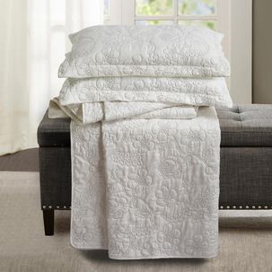 Quilt Andes Bordado Florencia Gris