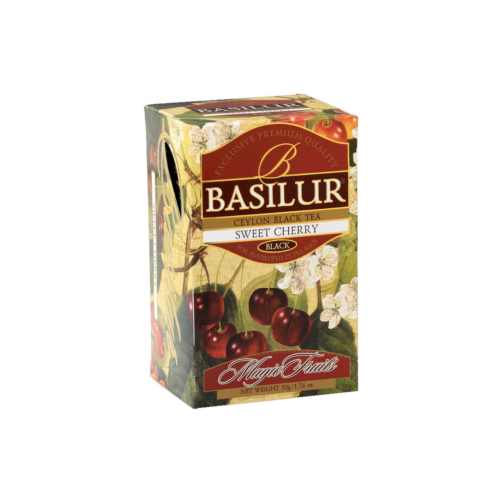 Te Negro Basilur Sweet Cherry Caja 25 Bolsas image number 0.0