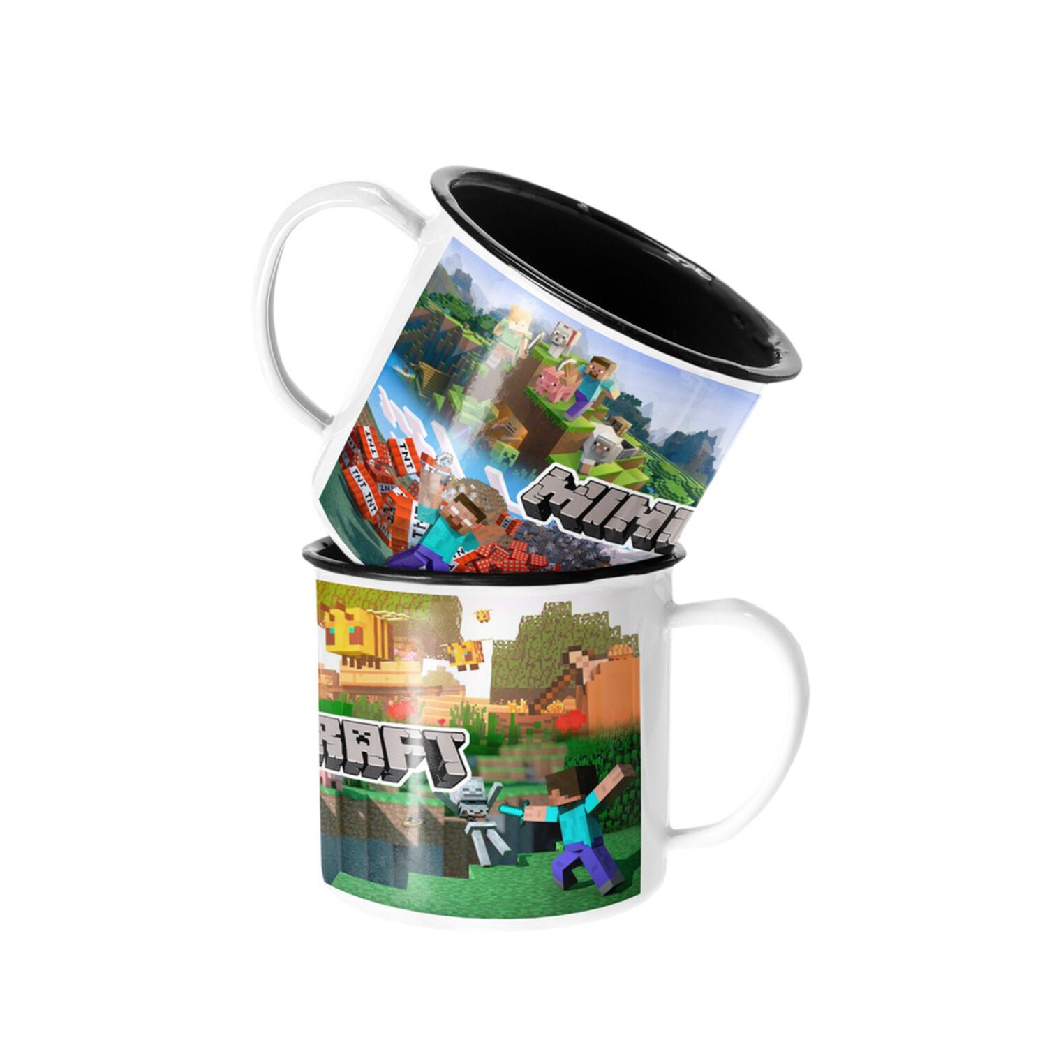 Taza Enlozada Lechera De Minecraft image number 0.0