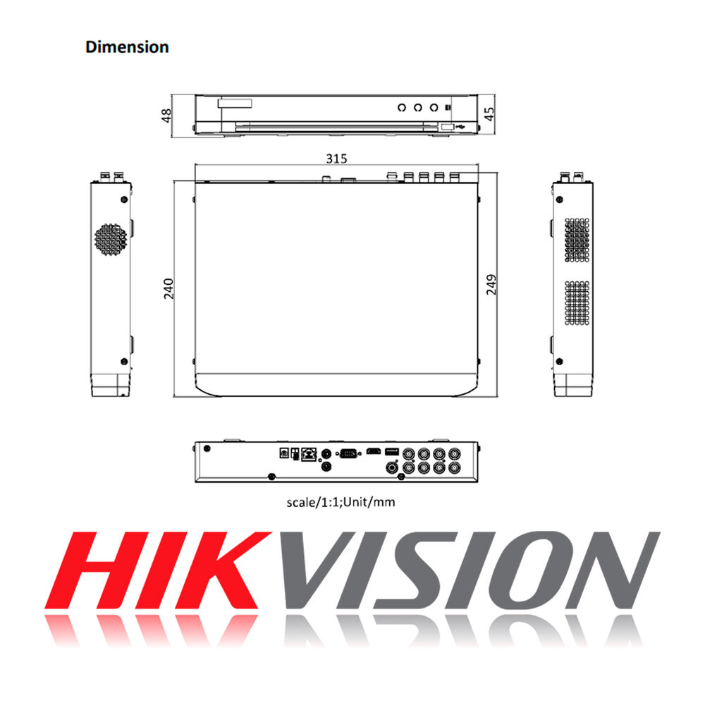 Dvr 8 Canales Turbo Hd Pentahibrido Hikvision Acusense H.265 image number 7.0