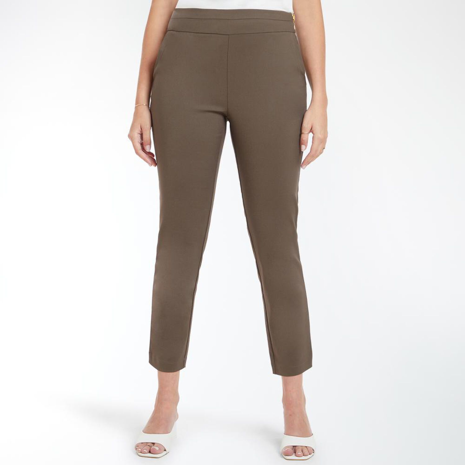 Pantal&oacute;n De Vestir Tiro Medio Slim Mujer Kimera image number 0.0
