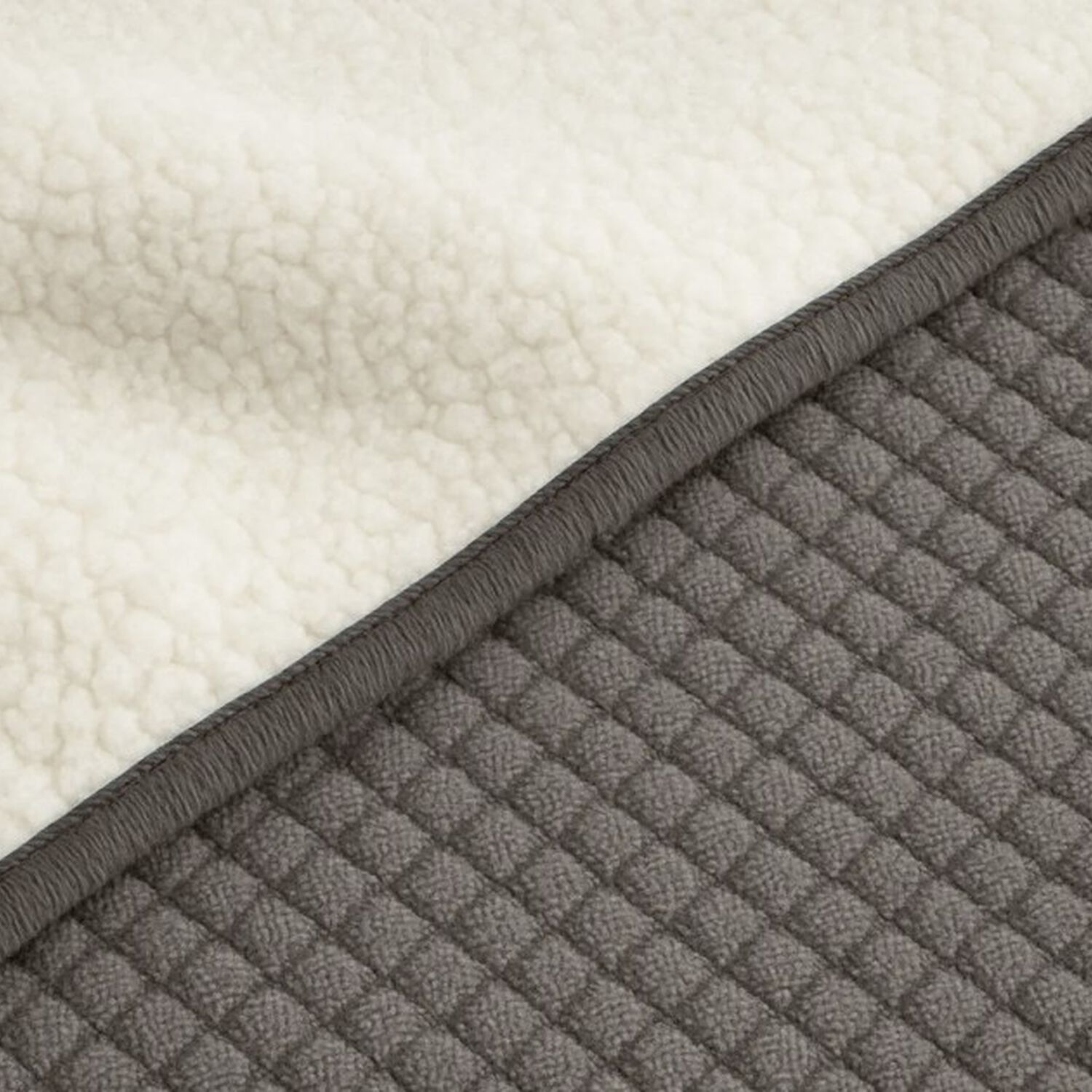 Manta Con Chiporro Sherpa Arredo Reversible Color Beige image number 2.0