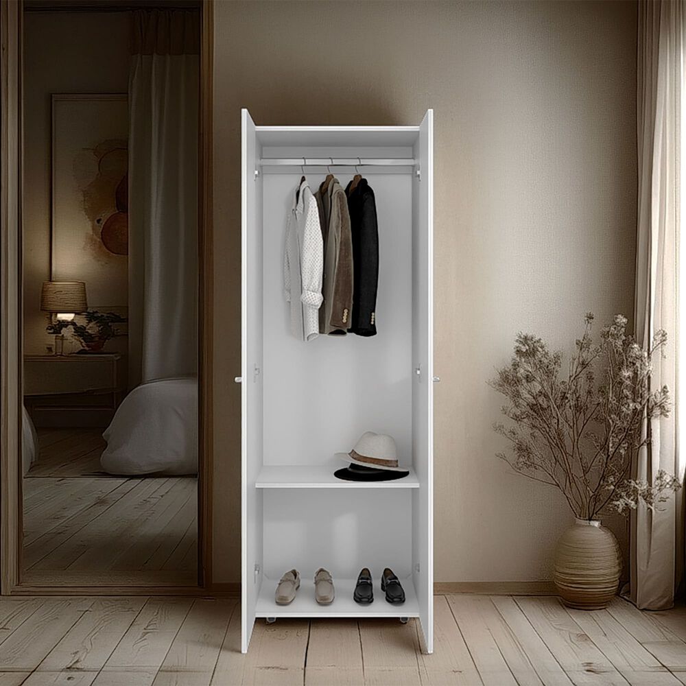 Closet 1 Colgador 2 Puertas 170x60x40,2 Cm image number 4.0