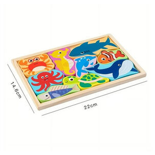 Rompecabeza Puzzle Encaje De Madera Juguete Didactico Ni&ntilde;os