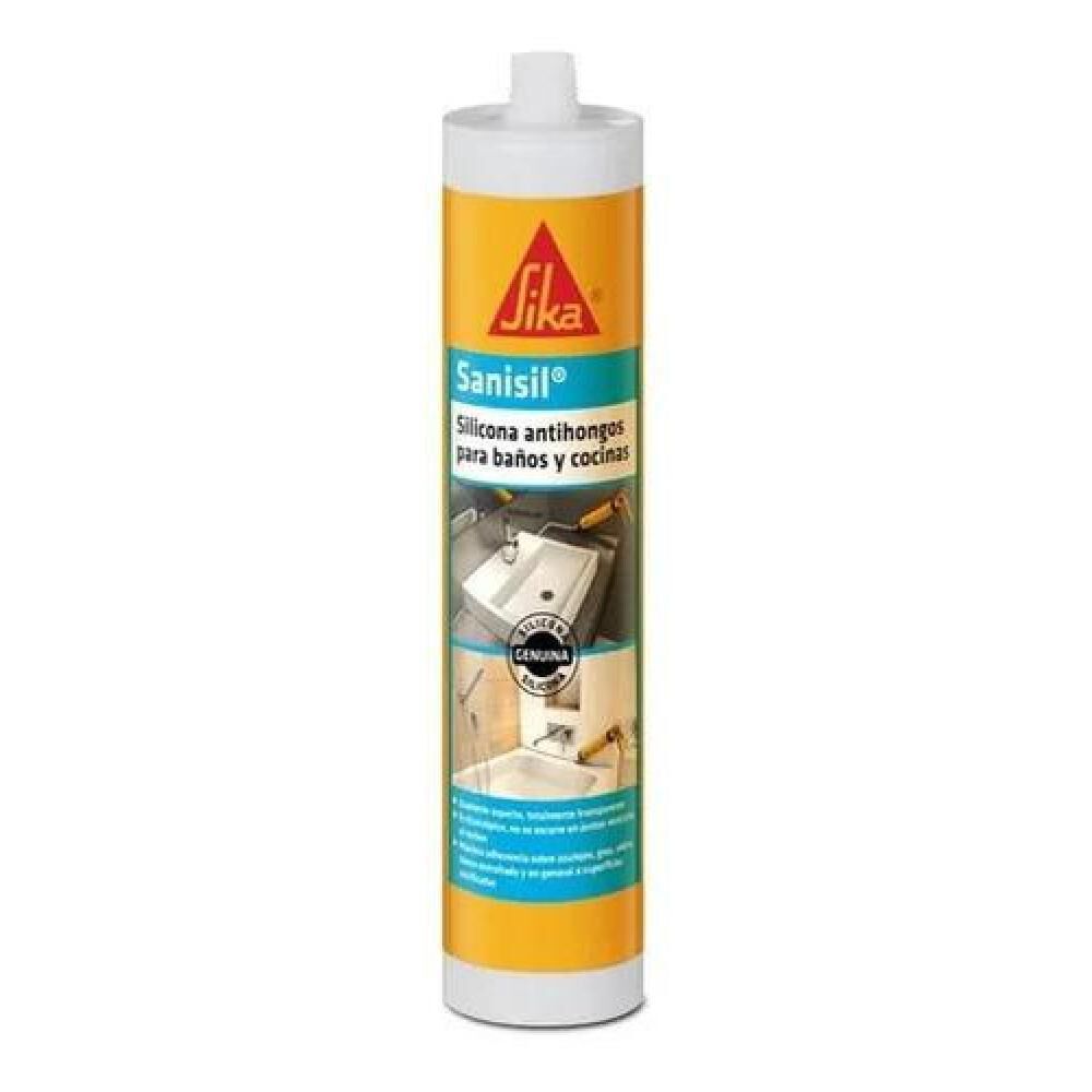 Silicona Transparente Para Baño Y Cocina Antihong 280ml Sika image number 0.0