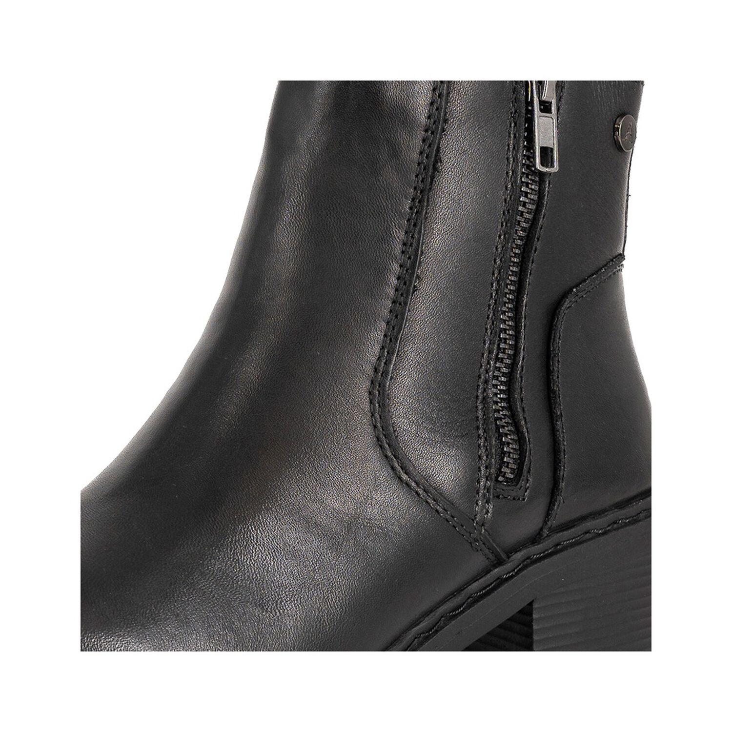 Botin De Cuero Gaby Negro Alquimia image number 4.0