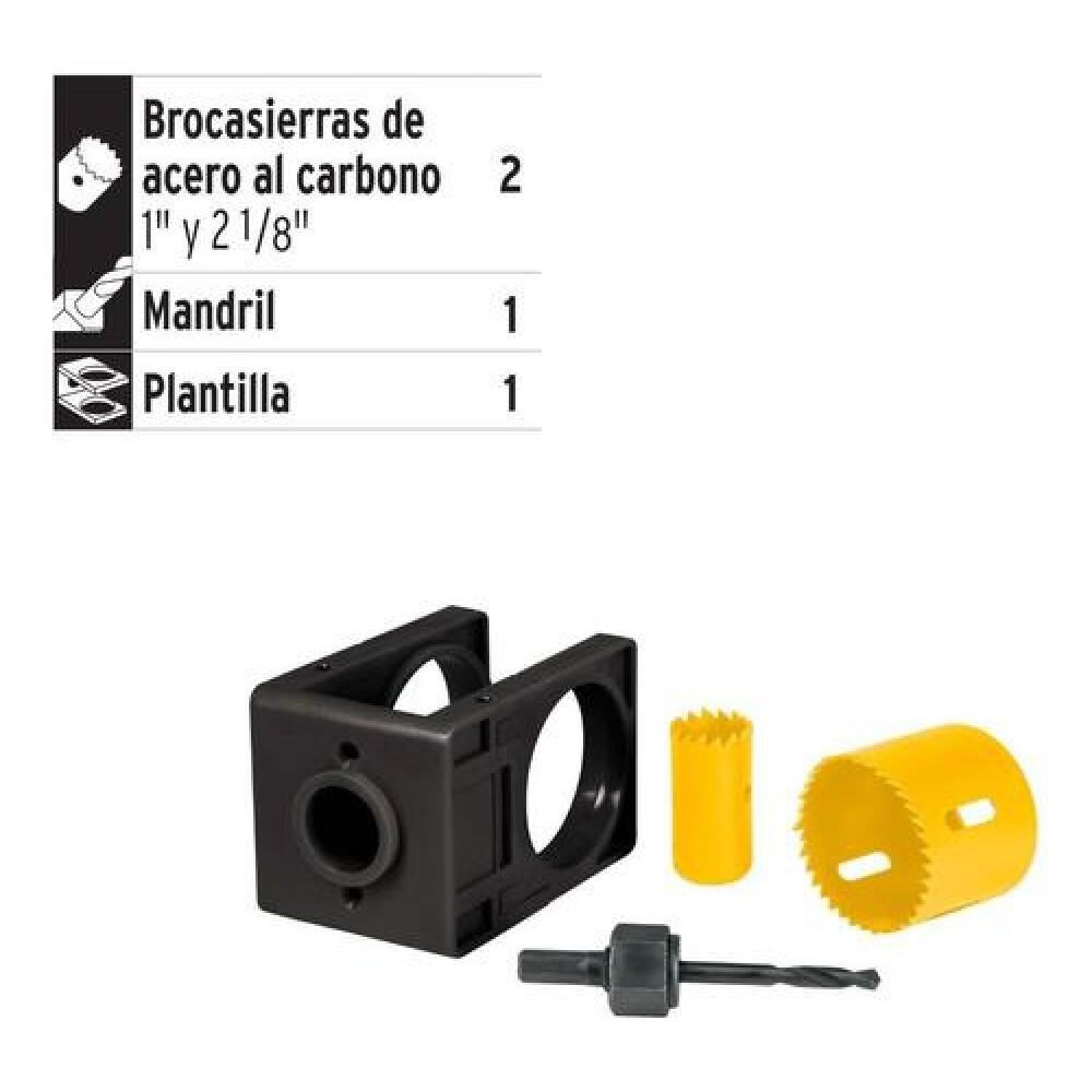 Set De Instalacion De Cerraduras Madera Y Aluminio Pretul image number 1.0