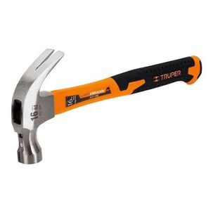 Martillo Forjado Uña Curva 16oz Mango Fibra De Vidrio Truper