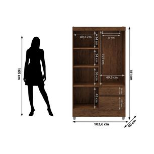 Cl&oacute;set Vekkahome Ideal / 4 Puertas / 2 Cajones