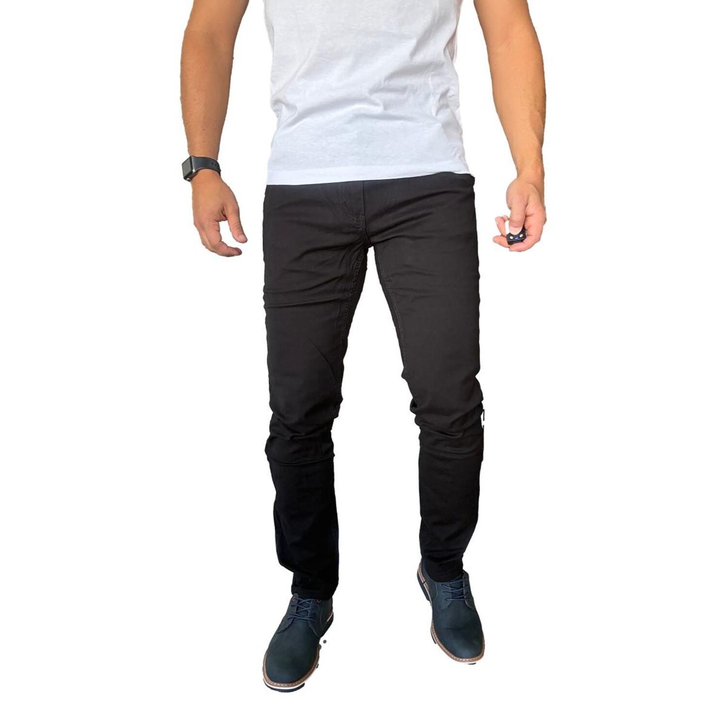 Pantal&oacute;n Tela Elasticado Slim Fit Bolsillo Argentino image number 2.0
