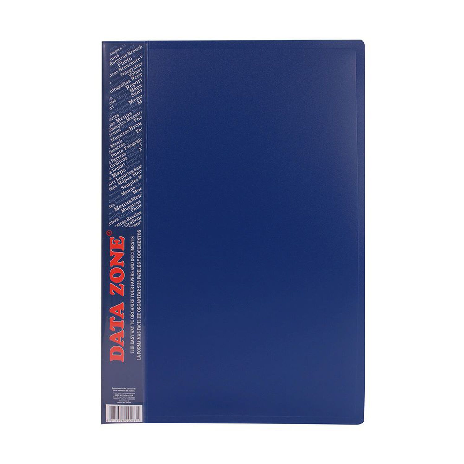 Carpeta Oficio 20 Fundas Azul image number 0.0