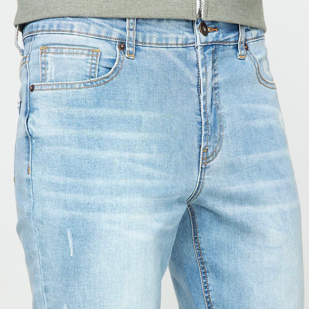 Jeans Roturas Tiro Medio Skinny Hombre Skuad en Oferta | Hites.com