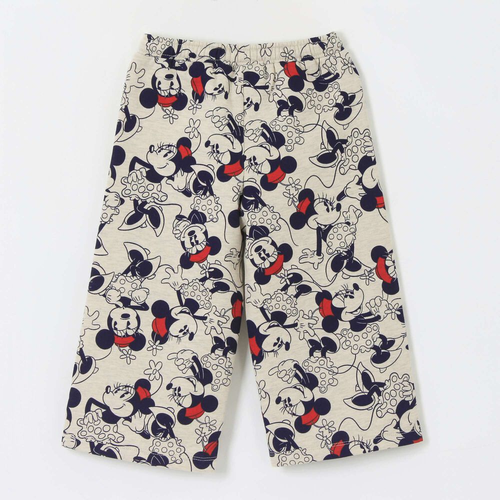 Pantal&oacute;n De Buzo Ni&ntilde;a Palazzo Full Print Minnie Beige Disney image number 1.0