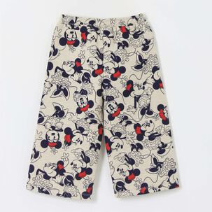 Pantal&oacute;n De Buzo Ni&ntilde;a Palazzo Full Print Minnie Beige Disney