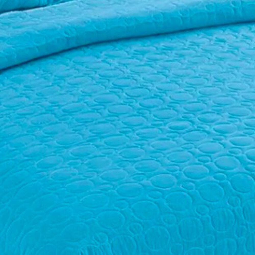Cubrecama Quilt 2 Plazas Liso. Turquesa image number 1.0