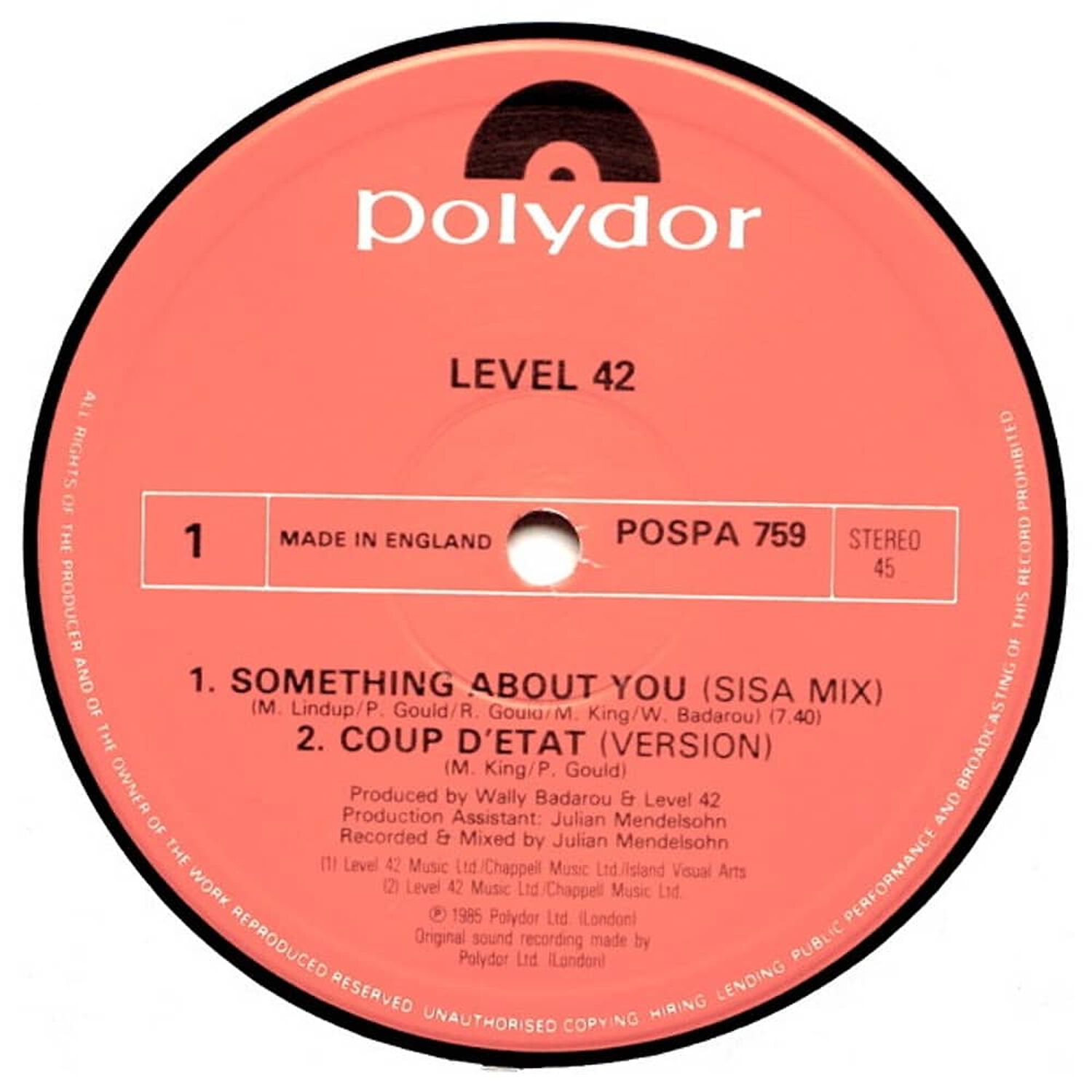 Level 42 - Something About You (limited Edition) | 12" Maxi Single Usado image number 2.0