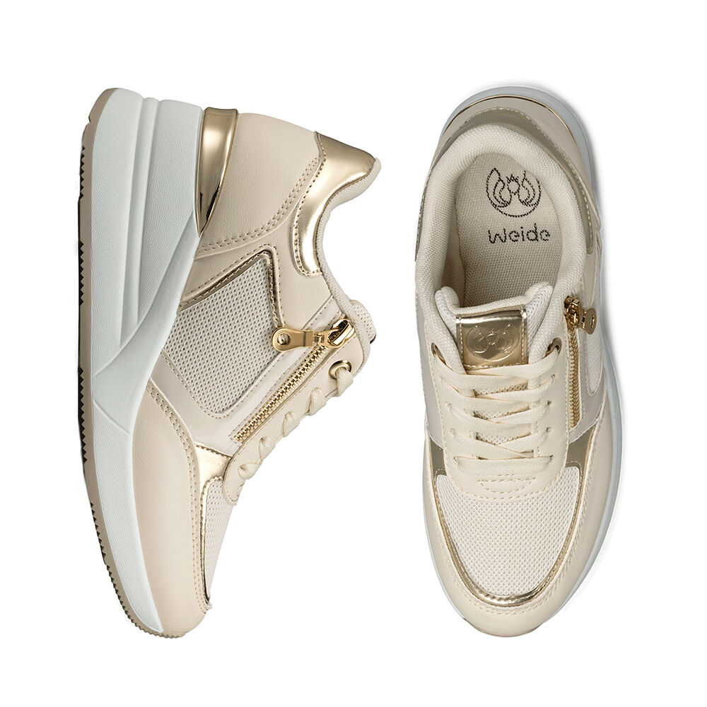 Zapatilla Deportiva Taco Cuña Malla Mujer Weide Jll60 image number 5.0