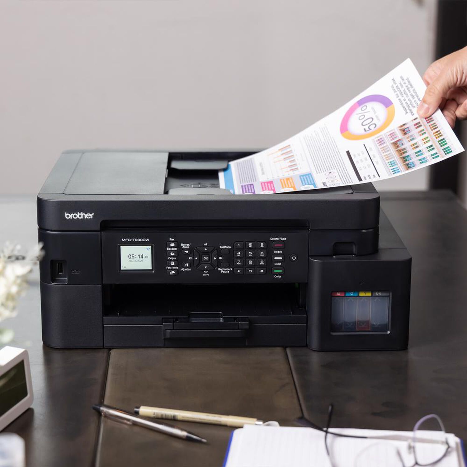 Impresora Multifuncional Brother MFCT930DW image number 7.0