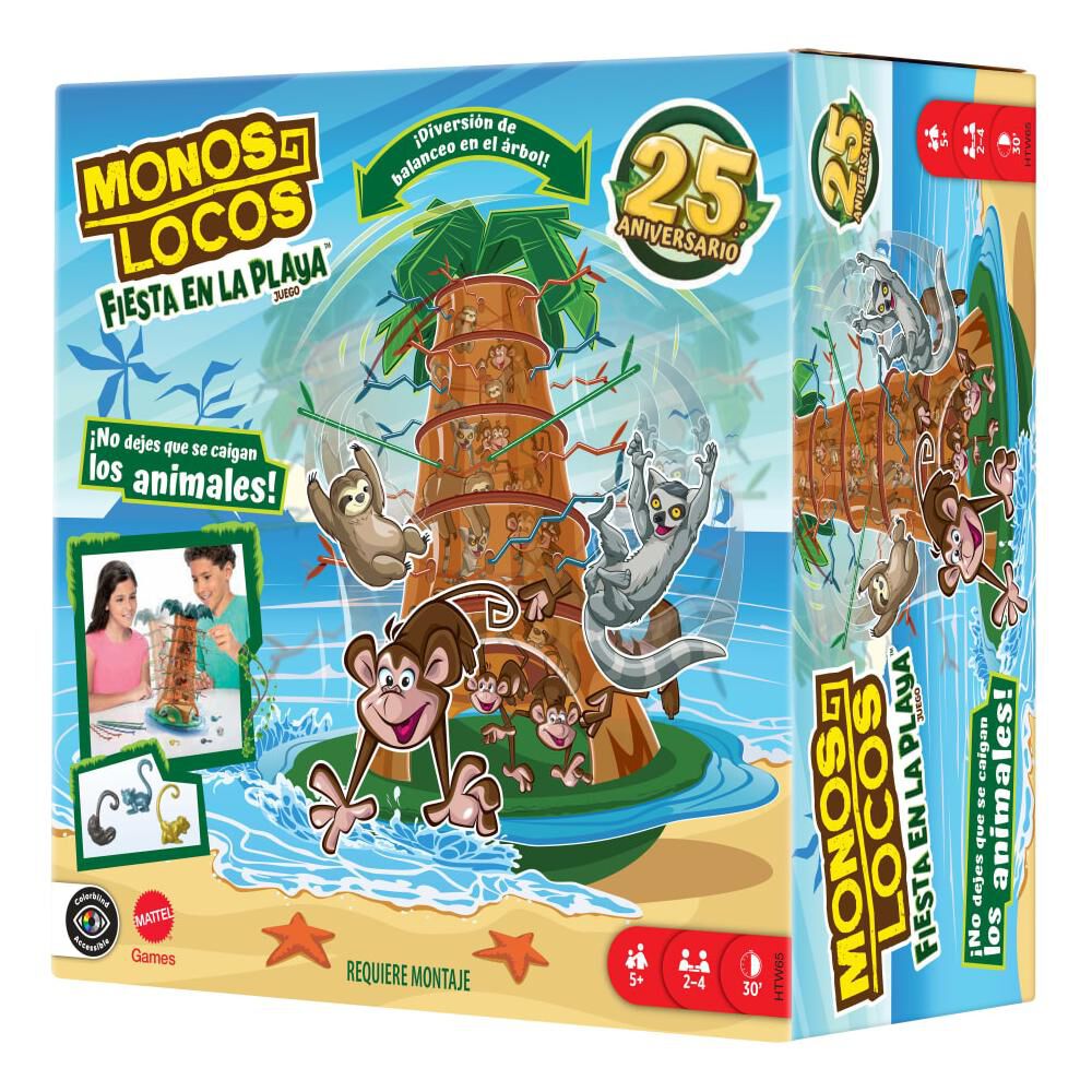 Juego De Mesa Monos Locos Mattel image number 0.0