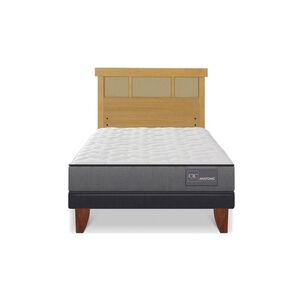 Cama Europea Cic Anatomic / 1.5 Plazas / Base Normal + Respaldo