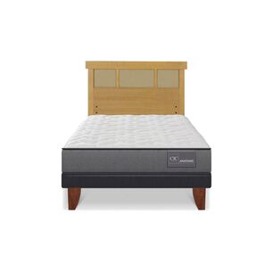 Cama Europea Cic Anatomic / 1.5 Plazas / Base Normal + Respaldo