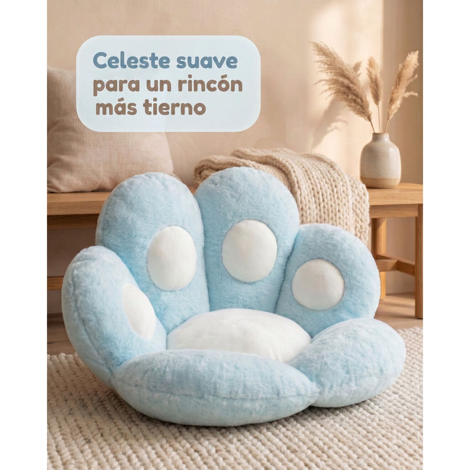 Coj&iacute;n Almohada Mano De Gatito Suave 70x61 image number 28.0