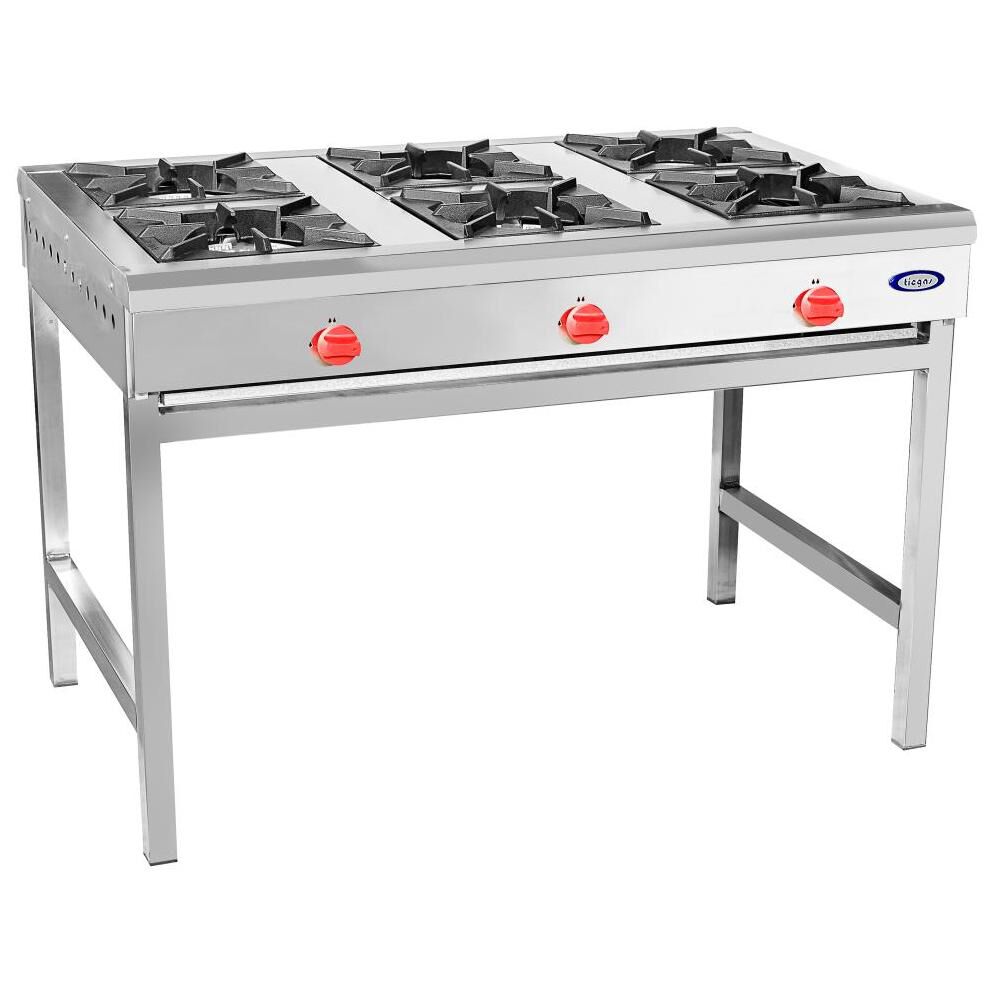 Anafe Ticgas Inox / 6 Quemadores / Gas Natural image number 1.0
