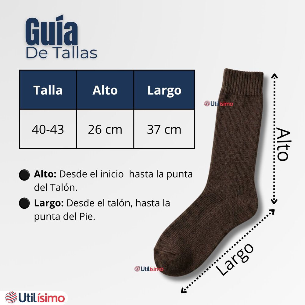 Pack 6 Pares Calcetines T&eacute;rmicos Corte Alto Hombre Surtidos image number 3.0