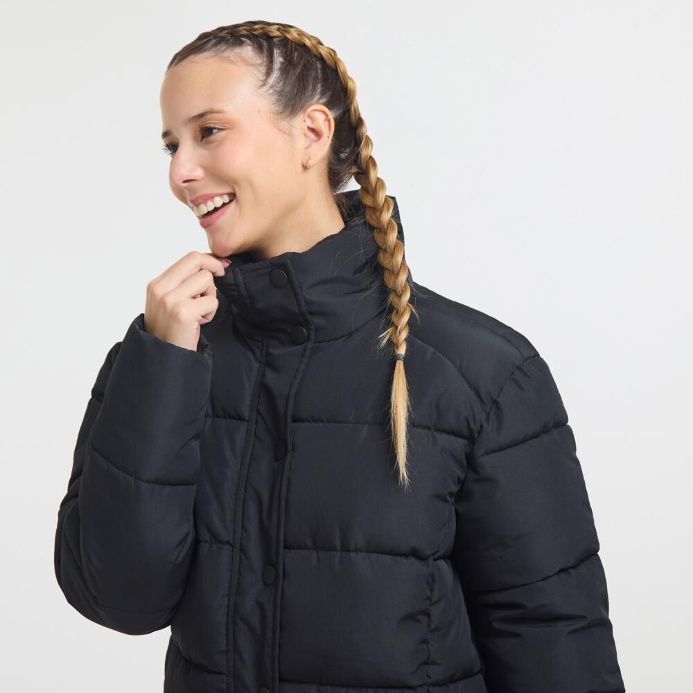 Parka Deportiva Lisa Regular Cuello Alto Mujer Wetland image number 4.0
