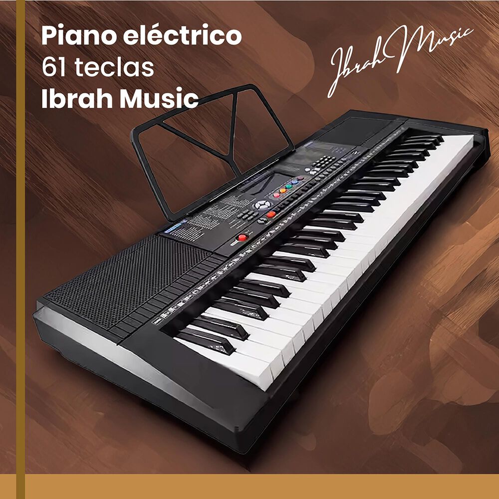 Piano El&eacute;ctrico Yongmei 61 Teclas Teclado Musical Usb image number 7.0