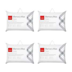 Pack 4 Almohadas Viscoelasticas Rosen Memory Max Basic 42x62 Cm