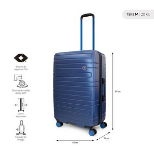 Pack 2 Maletas M 20k + L 23k Milan Azul Penguin