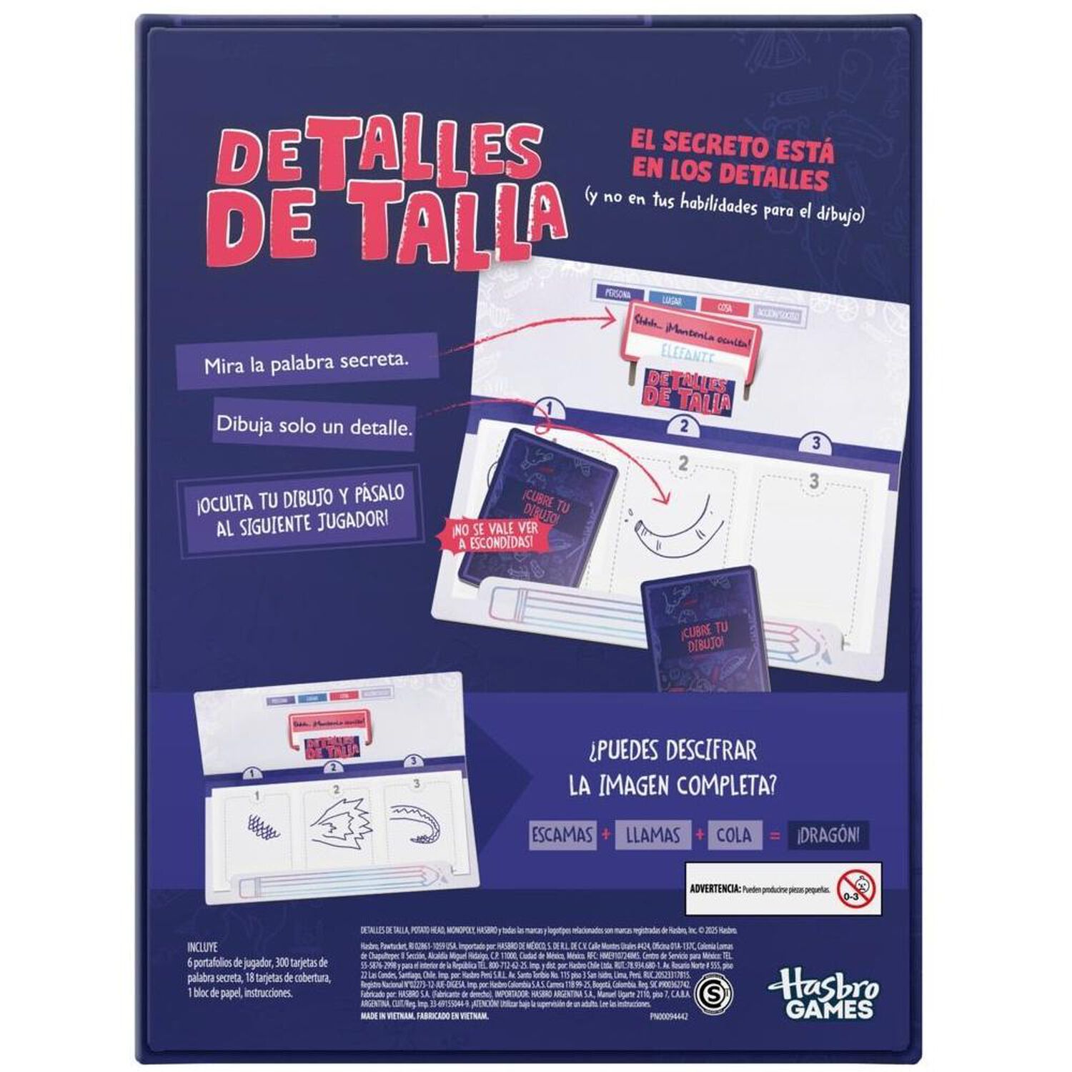 Juego De Mesa Hasbro Games Detalles En Talla image number 4.0