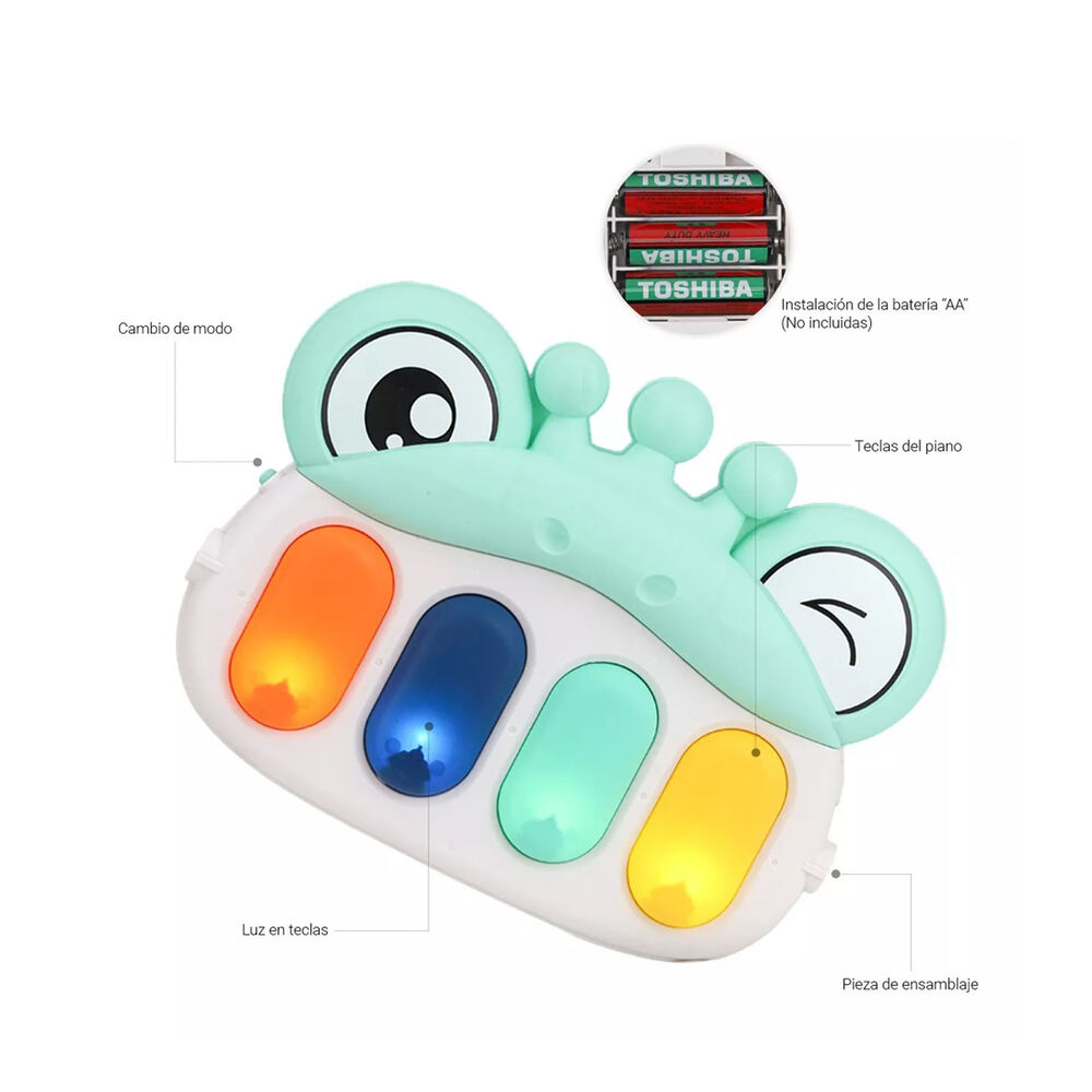 Gimnasio Pedal Piano Dinosaurio Verde image number 4.0