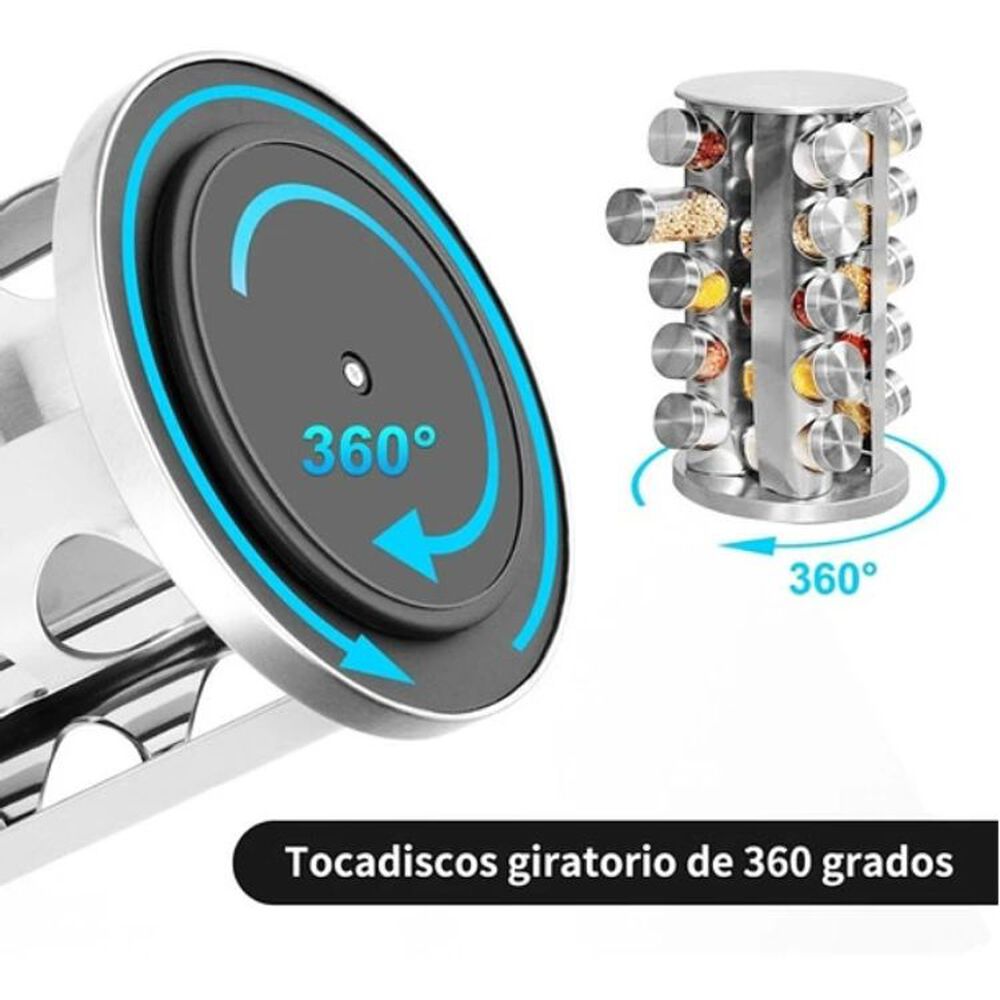 Rack Condimentero Especiero Giratorio Cocina 20 Pc image number 2.0